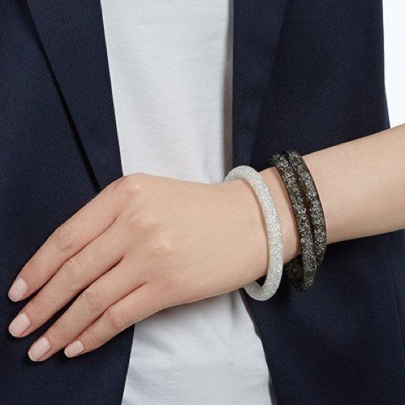 Swarovski Stardust Double Wrap Crystal Bracelet - Picture 4 of 15